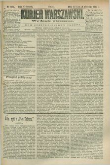 Kurjer Warszawski. R.63, nr 197b (4 sierpnia 1883) - wydanie wieczorne