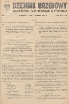 Dziennik Urzędowy Wojewódzkiej Rady Narodowej w Bydgoszczy. 1965, nr 26