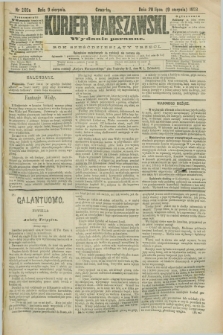 Kurjer Warszawski. R.63, nr 202a (9 sierpnia 1883) - wydanie poranne
