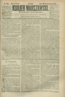 Kurjer Warszawski. R.63, nr 202b (9 sierpnia 1883) - wydanie wieczorne