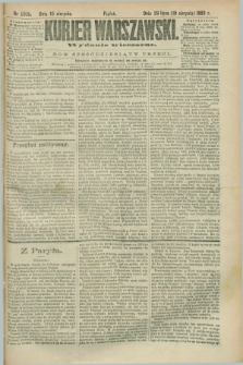 Kurjer Warszawski. R.63, nr 203b (10 sierpnia 1883) - wydanie wieczorne