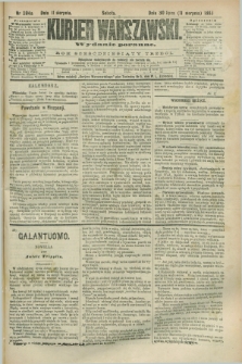 Kurjer Warszawski. R.63, nr 204a (11 sierpnia 1883) - wydanie poranne