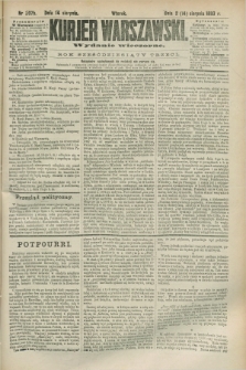 Kurjer Warszawski. R.63, nr 207b (14 sierpnia 1883) - wydanie wieczorne