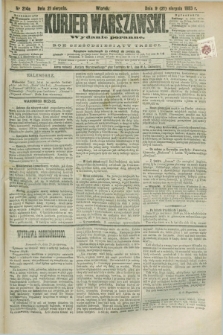 Kurjer Warszawski. R.63, nr 214a (21 sierpnia 1883) - wydanie poranne