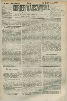 Kurjer Warszawski. R.63, nr 218b (25 sierpnia 1883) - wydanie wieczorne