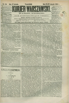 Kurjer Warszawski. R.63, nr 220b (27 sierpnia 1883) - wydanie wieczorne
