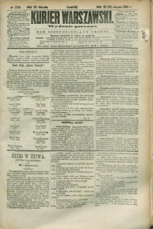 Kurjer Warszawski. R.63, nr 223a (30 sierpnia 1883) - wydanie poranne