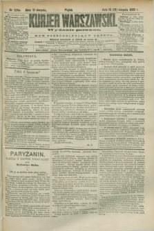 Kurjer Warszawski. R.63, nr 224a (31 sierpnia 1883) - wydanie poranne