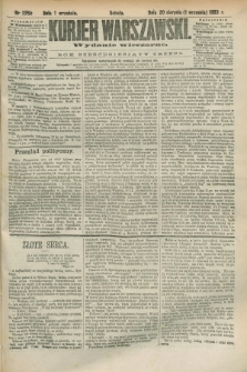 Kurjer Warszawski. R.63, nr 225b (1 września 1883) - wydanie wieczorne