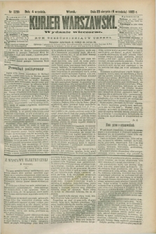 Kurjer Warszawski. R.63, nr 228b (4 września 1883) - wydanie wieczorne