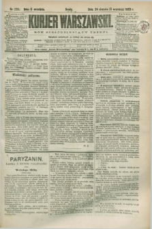 Kurjer Warszawski. R.63, nr 229a (5 września 1883) - wydanie poranne