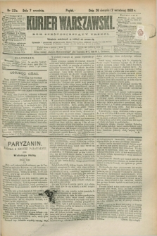 Kurjer Warszawski. R.63, nr 231a (7 września 1883) - wydanie poranne