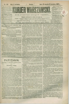 Kurjer Warszawski. R.63, nr 232a (8 września 1883) - wydanie poranne