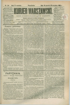 Kurjer Warszawski. R.63, nr 234a (10 września 1883) - wydanie poranne
