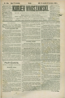 Kurjer Warszawski. R.63, nr 236a (12 września 1883) - wydanie poranne