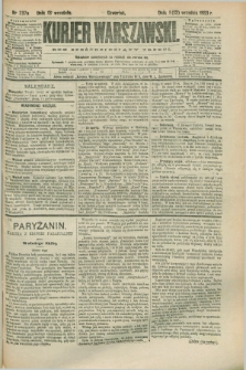 Kurjer Warszawski. R.63, nr 237a (13 września 1883) - wydanie poranne