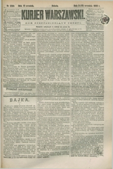 Kurjer Warszawski. R.63, nr 239b (15 września 1883)
