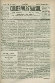 Kurjer Warszawski. R.63, nr 241a (17 września 1883) - wydanie poranne