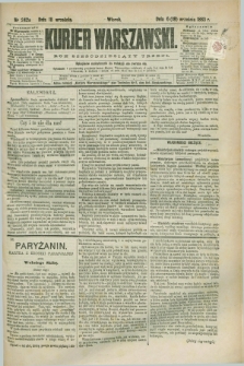 Kurjer Warszawski. R.63, nr 242a (18 września 1883) - wydanie poranne