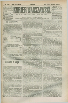 Kurjer Warszawski. R.63, nr 244b (20 września 1883)