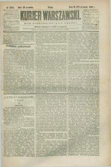 Kurjer Warszawski. R.63, nr 250b (26 września 1883)