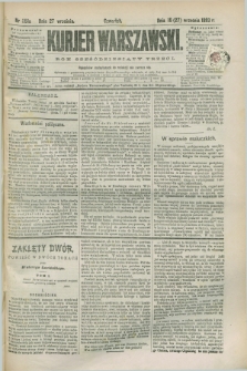 Kurjer Warszawski. R.63, nr 251a (27 września 1883) - wydanie poranne