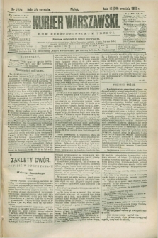 Kurjer Warszawski. R.63, nr 252a (28 września 1883) - wydanie poranne