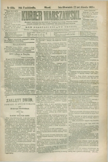 Kurjer Warszawski. R.63, nr 256a (2 października 1883) - wydanie poranne