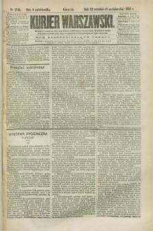 Kurjer Warszawski. R.63, nr 258b (4 października 1883)