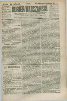 Kurjer Warszawski. R.63, nr 260b (6 października 1883)