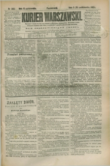 Kurjer Warszawski. R.63, nr 269a (15 października 1883) - wydanie poranne