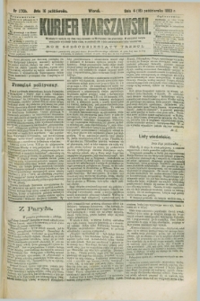 Kurjer Warszawski. R.63, nr 270b (16 października 1883)