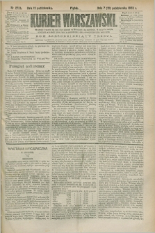 Kurjer Warszawski. R.63, nr 273b (19 października 1883)