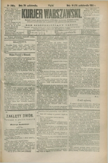 Kurjer Warszawski. R.63, nr 280a (26 października 1883) - wydanie poranne