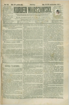 Kurjer Warszawski. R.63, nr 282a (28 października 1883) - wydanie poranne