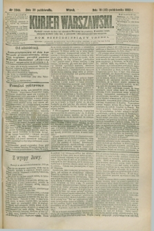 Kurjer Warszawski. R.63, nr 284b (30 października 1883)