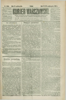 Kurjer Warszawski. R.63, nr 285b (31 października 1883)