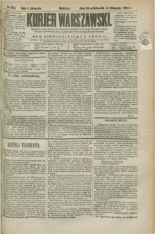 Kurjer Warszawski. R.63, nr 289a (4 listopada 1883) - wydanie poranne