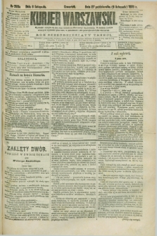 Kurjer Warszawski. R.63, nr 293a (8 listopada 1883) - wydanie poranne