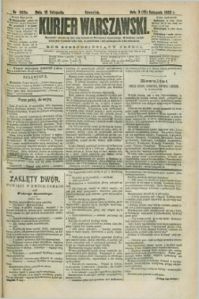 Kurjer Warszawski. R.63, nr 300a (15 listopada 1883) - wydanie poranne