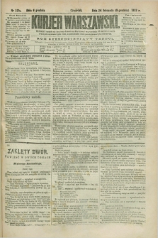 Kurjer Warszawski. R.63, nr 321a (6 grudnia 1883) - wydanie poranne