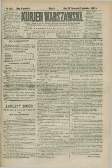 Kurjer Warszawski. R.63, nr 323a (8 grudnia 1883) - wydanie poranne