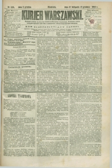 Kurjer Warszawski. R.63, nr 324a (9 grudnia 1883) - wydanie poranne