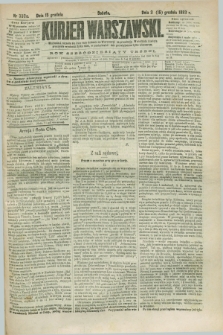 Kurjer Warszawski. R.63, nr 330a (15 grudnia 1883) - wydanie poranne