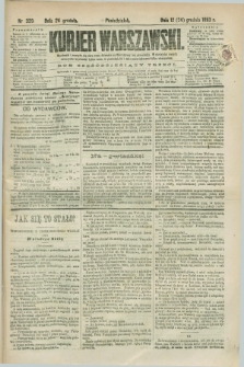 Kurjer Warszawski. R.63, nr 339a (24 grudnia 1883) - wydanie poranne