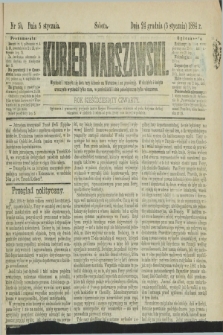 Kurjer Warszawski. R.64, nr 5b (5 stycznia 1884)