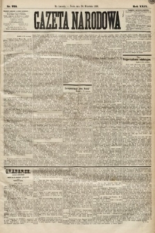 Gazeta Narodowa. 1890, nr 221