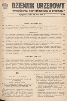 Dziennik Urzędowy Wojewódzkiej Rady Narodowej w Bydgoszczy. 1966, nr 14