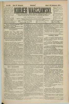 Kurjer Warszawski. R.64, nr 325 (23 listopada 1884)