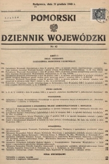 Pomorski Dziennik Wojewódzki. 1948, nr 42